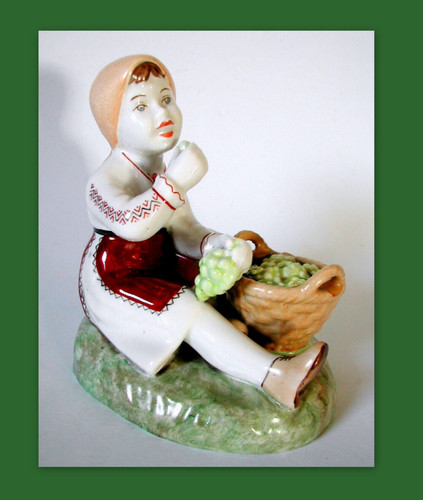 Alte porzellan figur mädchen - porzellan,