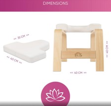 feetup Trainer - Lotus classic white mit Gegenpolster, Kopfstandhocker, 2. Wahl