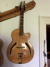 seltene, alte Hopf Jazz Gitarre in sehr gutem Zustand
