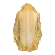 Women Soft Mesh Metallic Gold