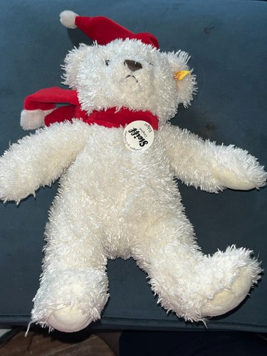Plüsch teddybär weiß steiff - teddybär,