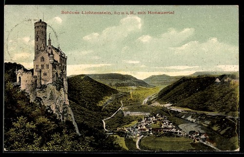 Ansichtskarte lichtenstein - ansichtskarte,