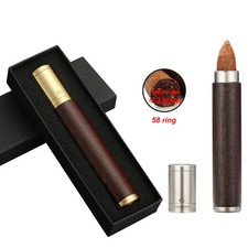 1x Zigarrenröhre Classic Zedernholz Reise zigarrenHumidor Zigarrenetui Tragbar