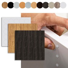 25 Selbstklebende Ø14mm Abdeckkappen 0,08€/St. Schraubenabdeckung Möbelpflaster