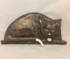 Design Keramik liegende Katze