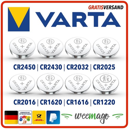 Varta lithium knopfzellen - varta,