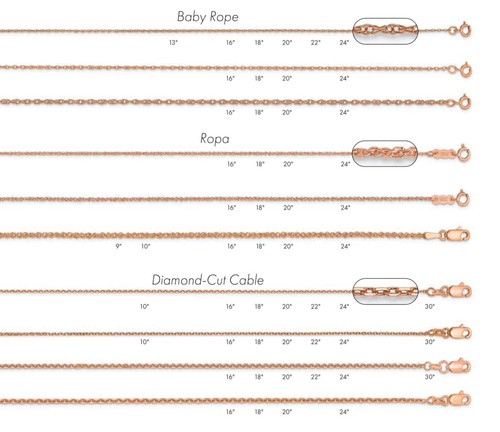 Rosegold anhänger kette - rosegold,