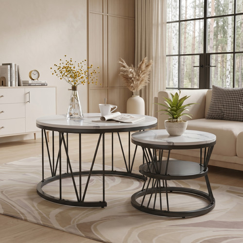 Couchtisch sofatisch 2er - couchtisch,
