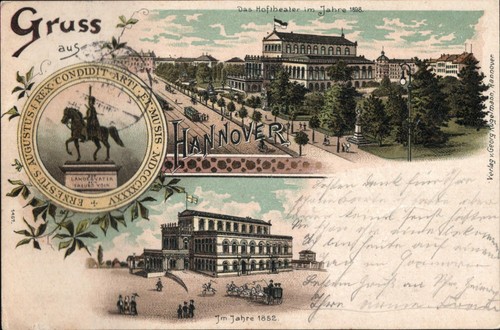 Gruss aus hannover litho - gruss,