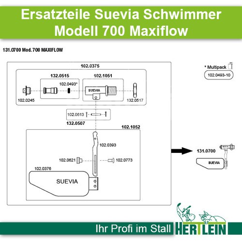 Ersatzteile suevia schwimmer - ersatzteile,