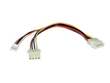 4 Pin Molex Netzteil Adapter für den 4 pin FDD Anschluss multicolor, 20cm lang.