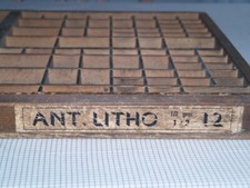 Setzkasten altes original - setzkasten, –
