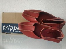 Trippen Schuhe Dunkelrot Leder