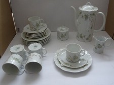 Rosenthal Monbijou Grüne Ranke Kaffeeservice für 6 Personen 21 Teile