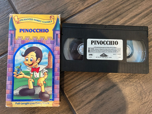 Pinocchio vhs entchanted - pinocchio,