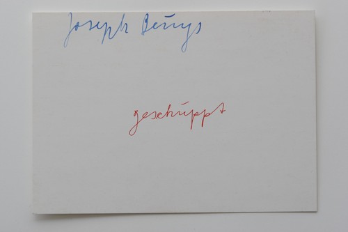 Joseph beuys karte - beuys,