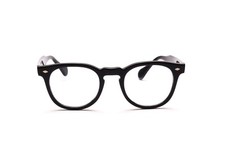 Fassung Acetat Retro 60er Mode Jahre Herren Schwarz James D 48-23mm Italy Neu