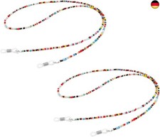  DaiUni Brillenhalter Riemen Brillen Kette Halskette, Brillenkette Perlen, 