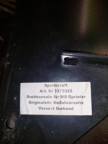 Sprinter drehkonsole beifahrer - drehkonsole,
