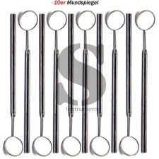 10er Zahnarzt Mundspiegel mit