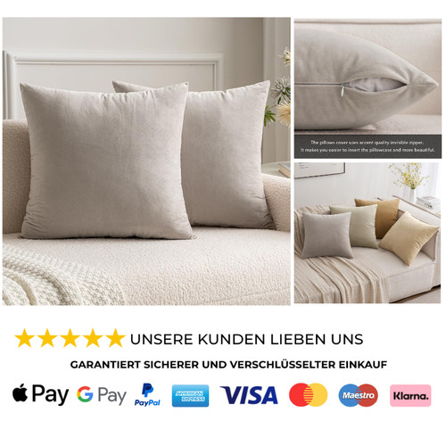 Kissenbezüge 2er set 45x45 - kissenbezüge, cm