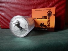 1$ Australian Stock Horse 2013 orig. verkapselt 1oz Silber Unc.  Erstausg. Rolle
