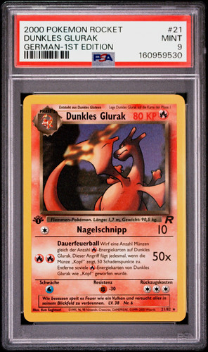 Dunkles glurak edition - glurak, 1.edition