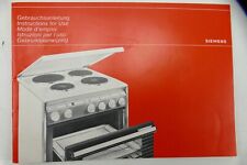 Siemens Gebrauchsanleitung Elektroherd H-28088