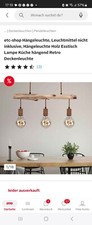 Lampe/ Hängeleuchte Holz Esszimmer/ Küche
