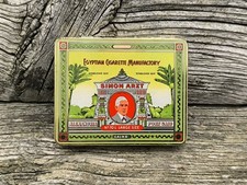 Vintage German Cigarette Tin Box Case Simon Arzt Egyptian Cigarette Alexandria