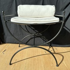 Zwei Römerstühle Scherenhocker Design Metallhocker