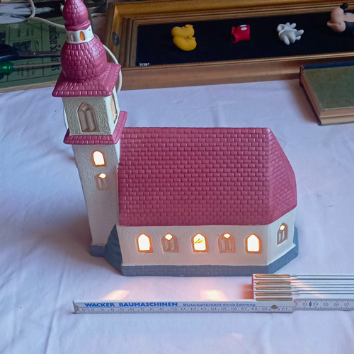 Beleuchtete deko kirche mit - deko-kirche,