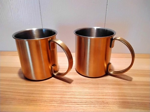 Tchibo metallbecher 2er - metallbecher, set