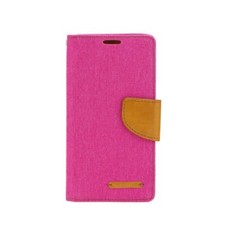 FÜR SAMSUNG GALAXY A05s  - CANVAS Book Handytasche Jeans Hülle Handy Case Pink