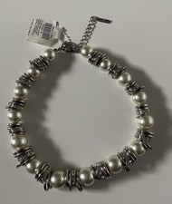 Senso Di Donna, Kette, Statement Kette, XL Perlen, Strass, Neu mit Etikett