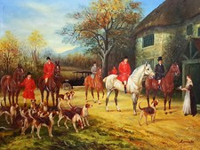 Parforcejagd Ölgemälde