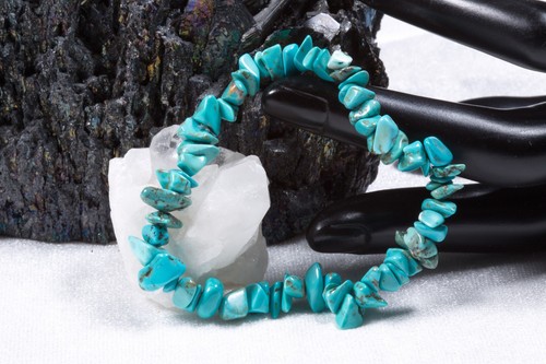 Edelstein armband aus türkis - edelstein,