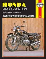 Haynes Manual 0132 for Honda CB350 & CB500 Fours (71 - 75) workshop, service