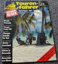Tourenfahrer 6/1991 Honda Transalp, Triumph Trophy 900, BMW K 100 Walter Gespann
