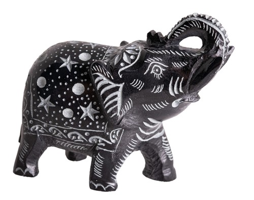 Elefant speckstein graviert - elefant,