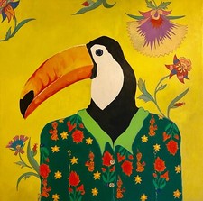 Leinwand Bild Acryl Kolaj