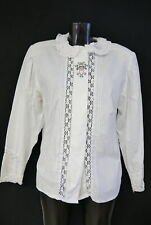 Gr.44 Trachtenbluse weiß