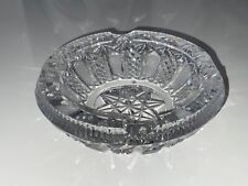 Ascher Bleikristall Aschenbecher Handschliff Schleuderstern 14 cm, massiv