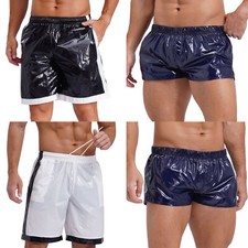 Herren Wet Look Shiny Board