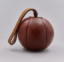 Sehr schöner Vintage Schleuderball Punching Ball Leder 50er Jahre 20cm