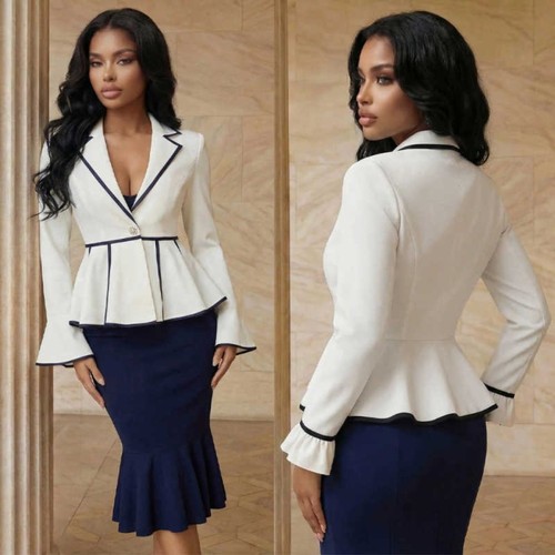 Taillierter blazer mit - taillierter,