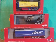 Herpa Konvolut LKW Auflieger Donier Innenlader / Südsalz / Betonmischer  H0 1:87