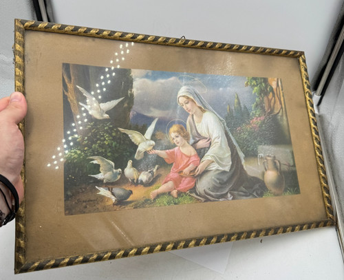 Altes maria bild madonna - maria,