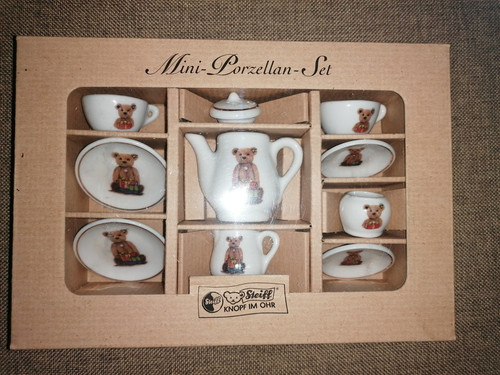 Steiff mini porzellan - steiff, mini-porzellan-set