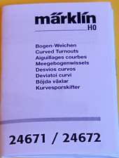 003  Märklin  24671 / 24672   Bedienungsanleitung für C-Gleis-Weiche, Anleitung